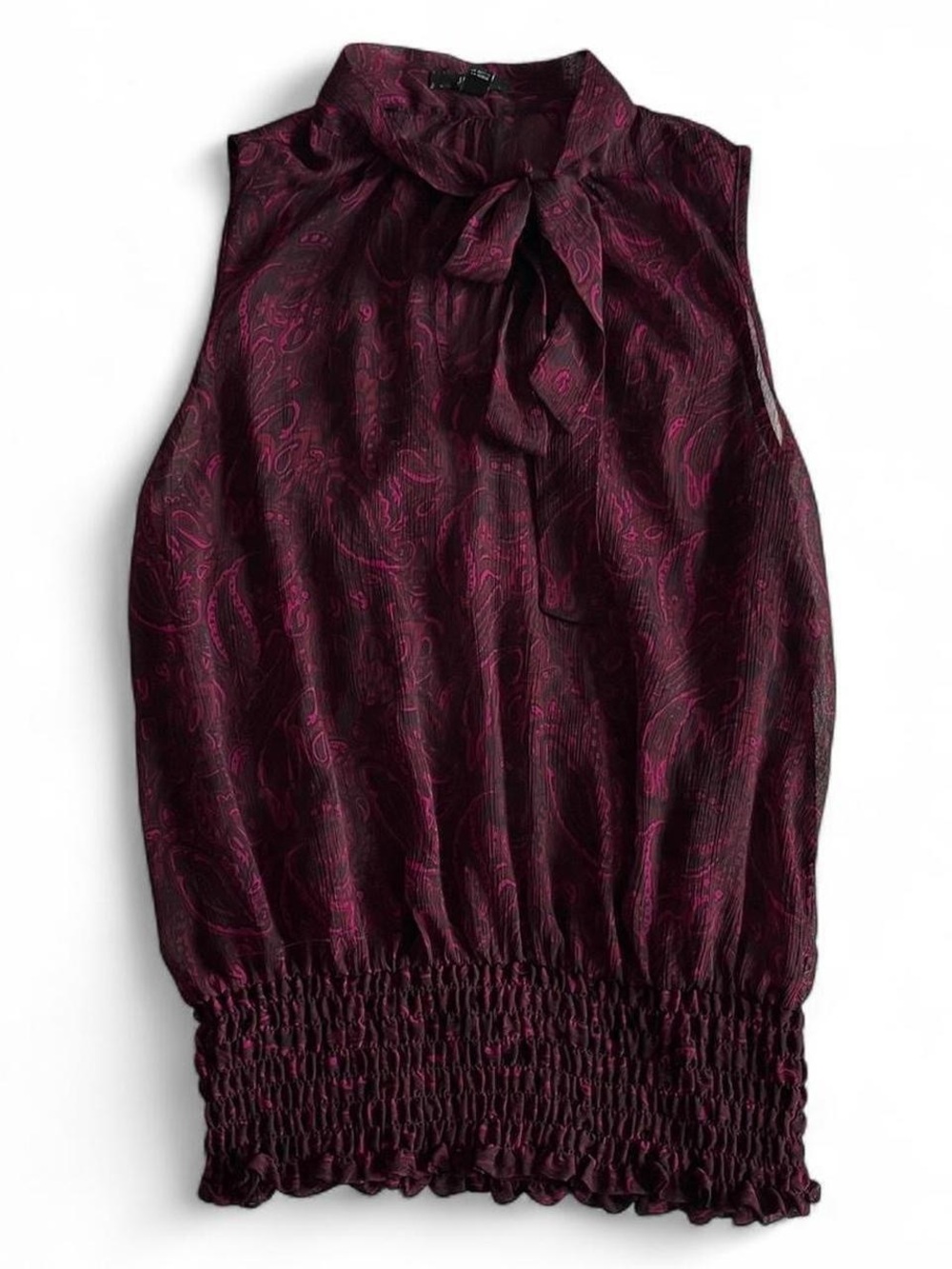 Size Small Purple Jacob Patterned Top - Picture 3 of 7